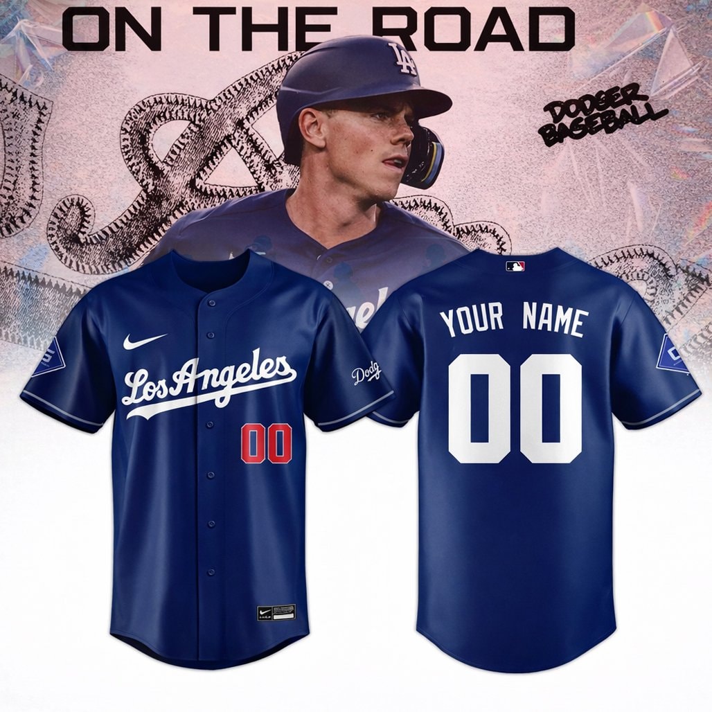 Custom Name and Number Baseball Team x Taking Our Blue On The Road 2026 Baseball Jersey