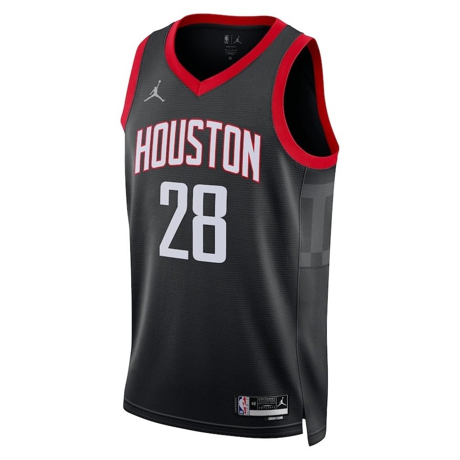Alperen Sengun 28 Houston Rockets Unisex 2024/25 Swingman Player Jersey Statement Edition Black