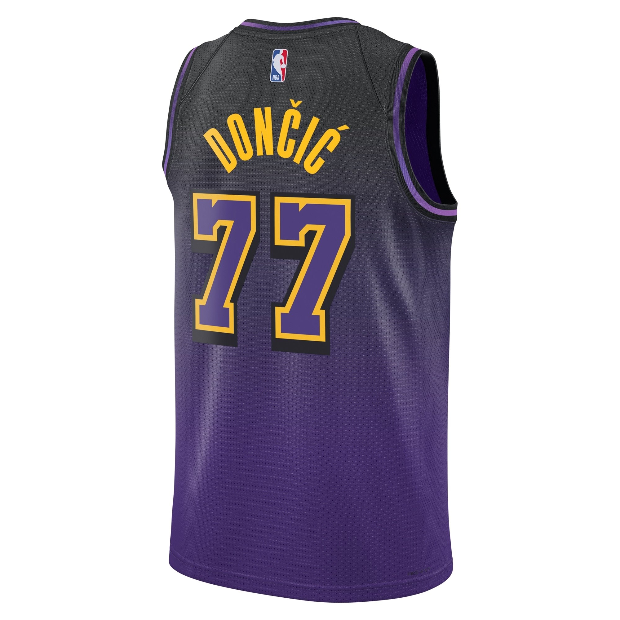 Los Angeles Lakers City Edition Swingman Jersey 2024 Purple Luka Doncic Unisex