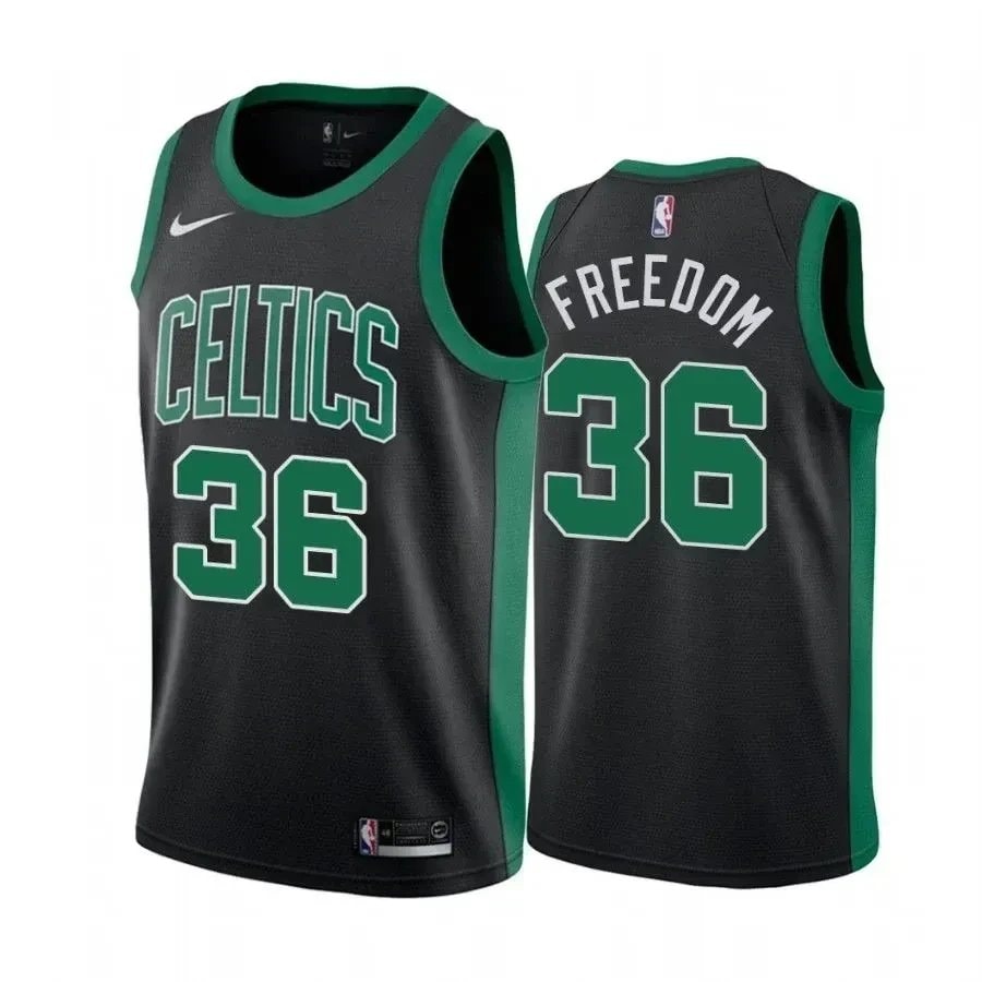 Men's Marcus Smart Freedom Celtics State Jersey Multicolor S-3XL