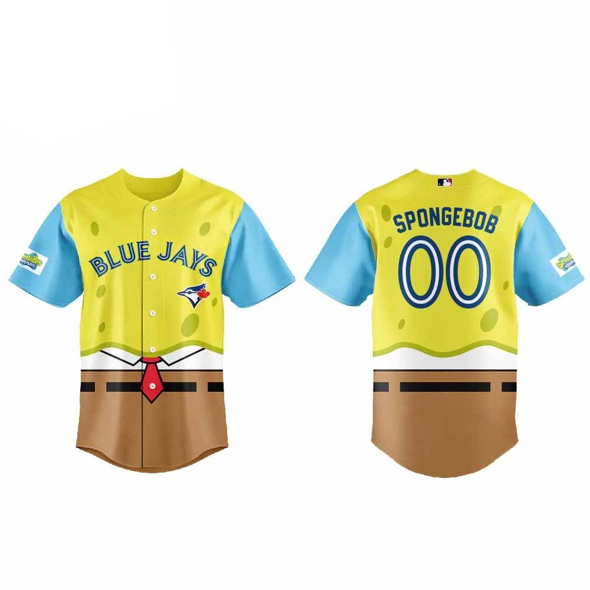 Baseball Team x SpongeBob SquarePants Night 2026 Personalized Name and Number Baseball Jersey