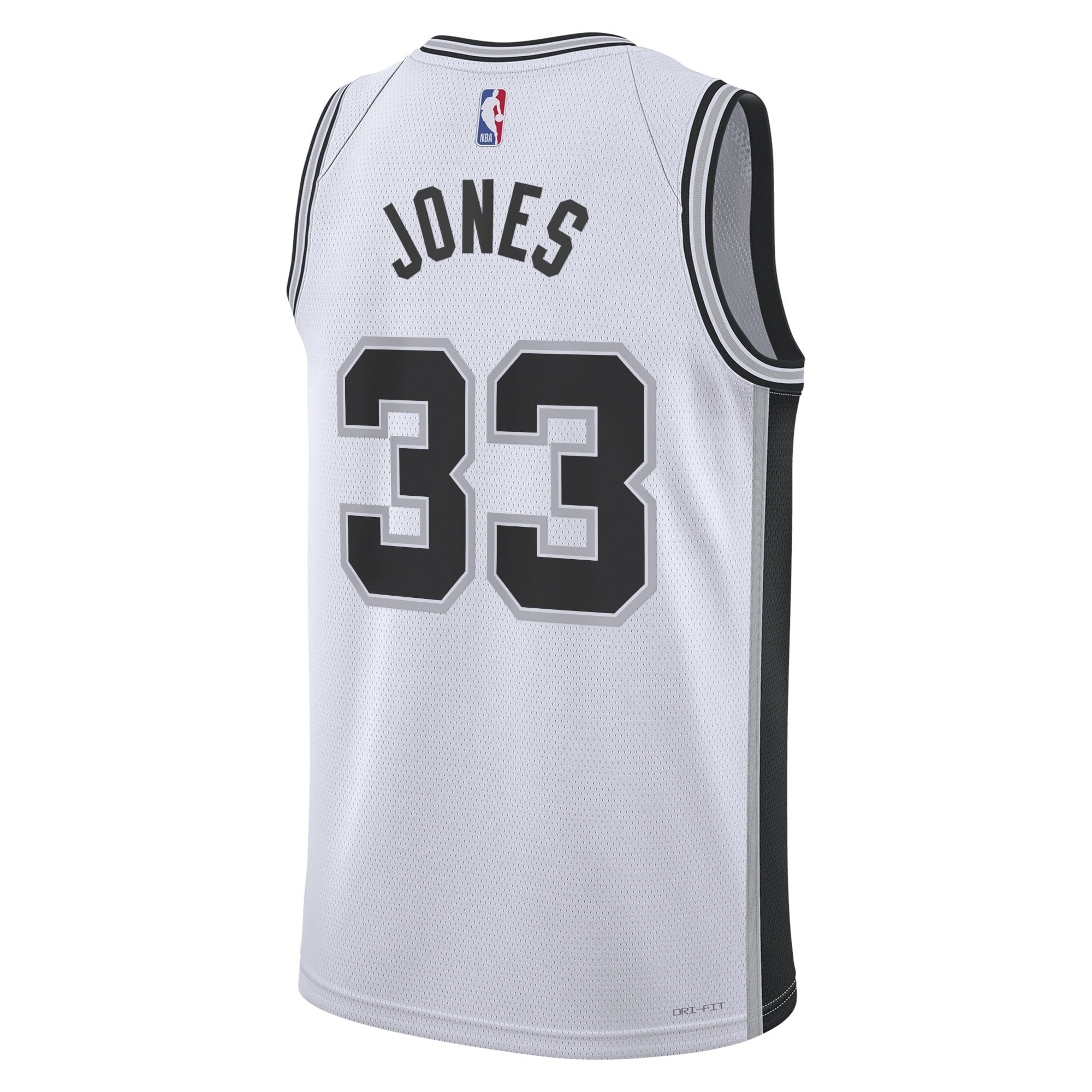 San Antonio Spurs Association Edition Swingman Jersey White Tre Jones Unisex