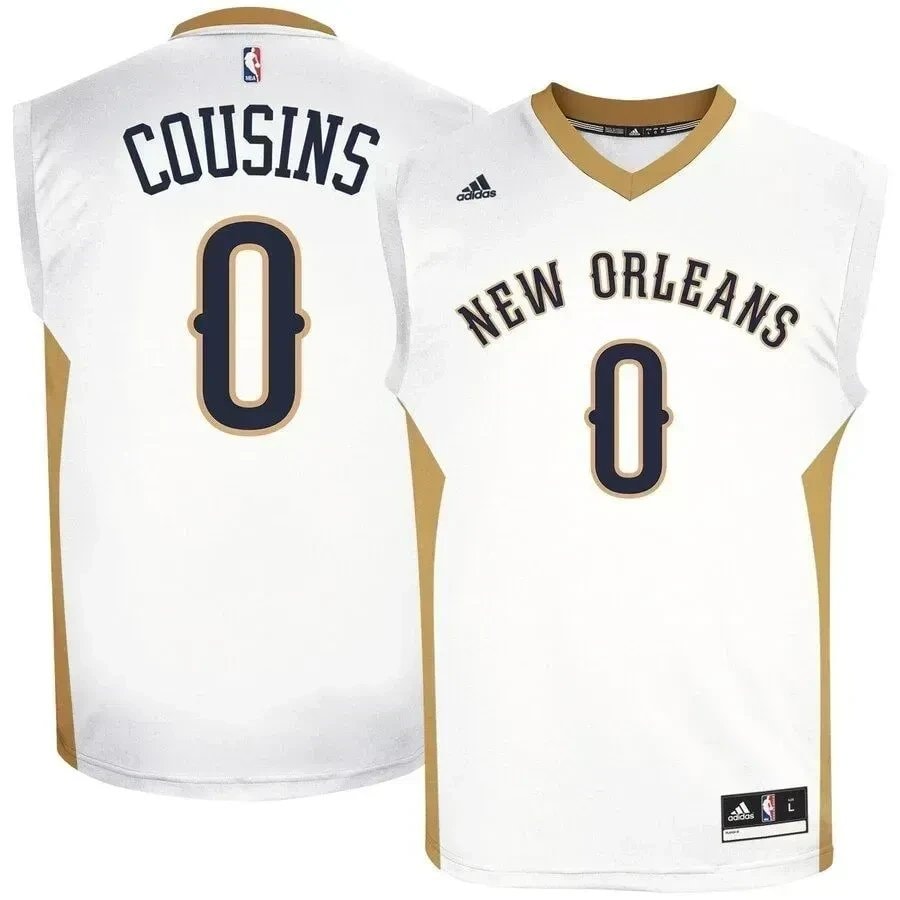 Demarcus Cousins New Orleans Pelicans Home Jersey White Unisex Adult Sizes S-3XL