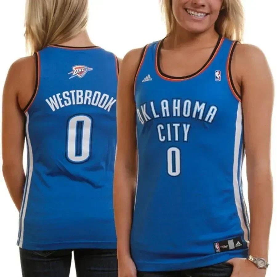 Russell Westbrook Oklahoma City Thunder Women's Royal Blue Fashion Jersey