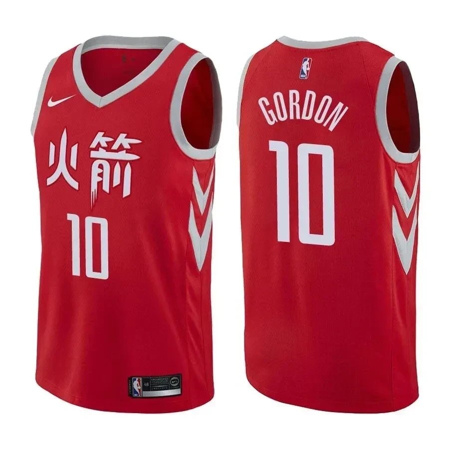 Men's Eric Gordon Rockets City Edition Red Basketball Jersey S-3XL