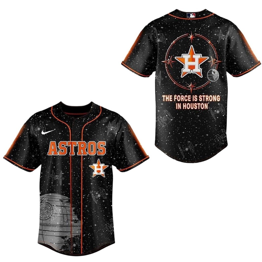 Baseball Team Star Wars The Force Is Strong In Houson Baseball Jersey
