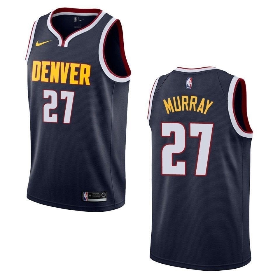 Men's Denver Nuggets Jamal Murray 27 Icon Swingman Jersey Navy