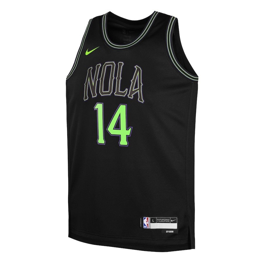 Brandon Ingram 14 New Orleans Pelicans 2023/24 City Edition Swingman Youth Jersey Black