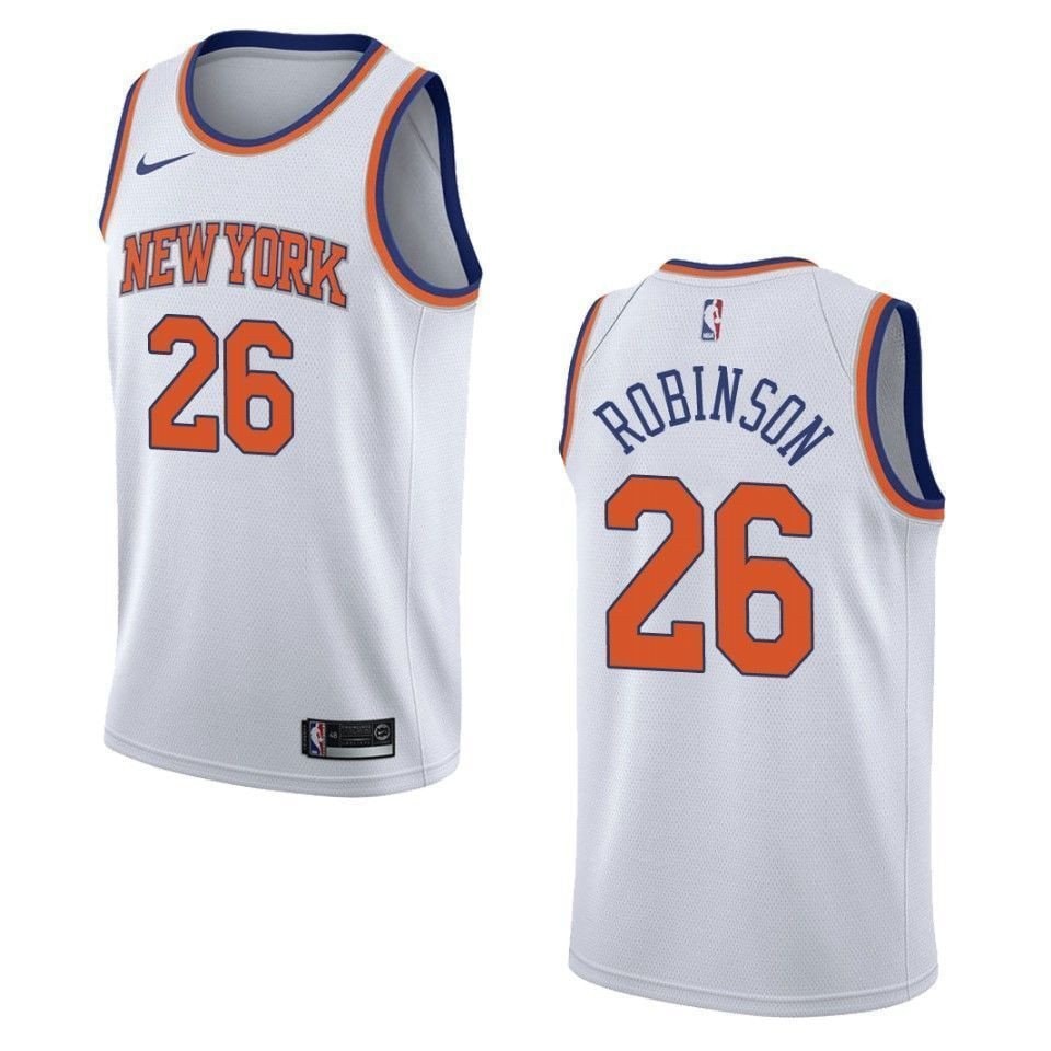 Men's New York Knicks Mitchell Robinson #26 Association Swingman Jersey White