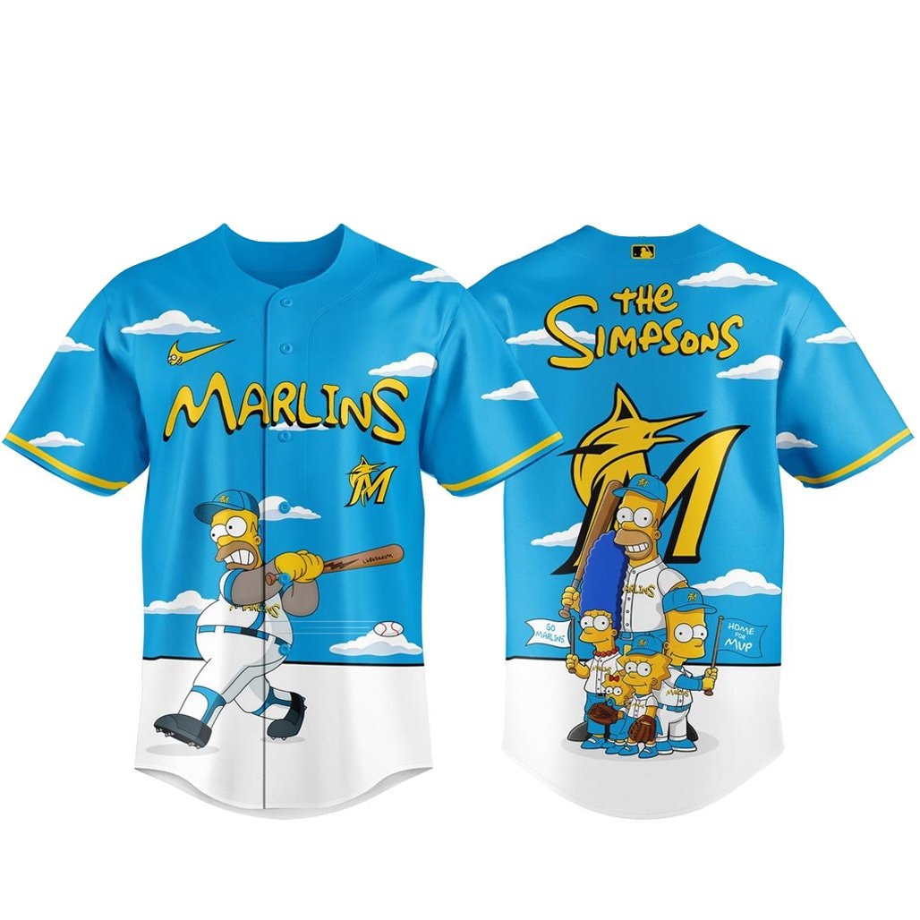 Baseball Team x The Simpsons 2026 Major Gameday Baseball Jersey