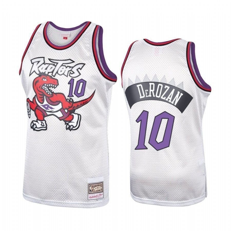 Men's Toronto Raptors DeMar DeRozan Platinum Hardwood Classics Jersey #10