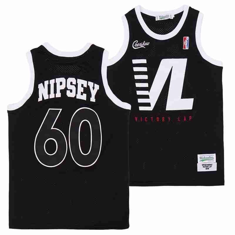 Nipsey Hussle 60 Crenshaw Victory Lap Cover Swingman Jersey Black Unisex