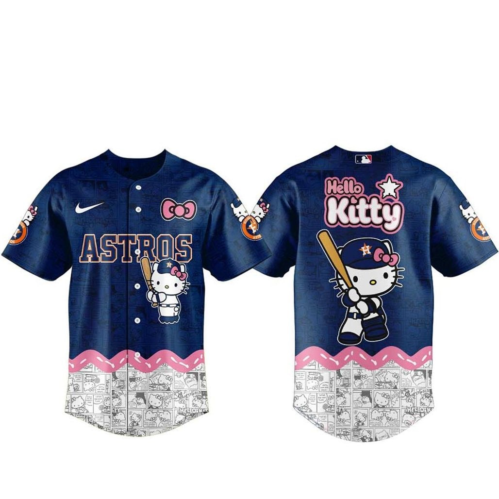 Hosuton Baseball Team Hello Kitty 2026 Homerun Charm Baseball Jersey
