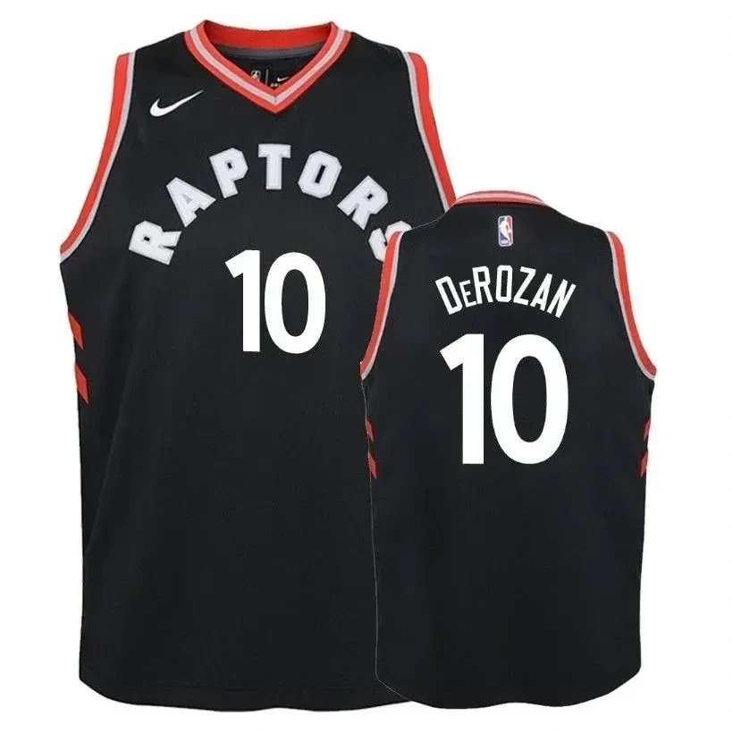 Youth Raptors DeMar DeRozan #10 Stitched Black Jersey S-3XL