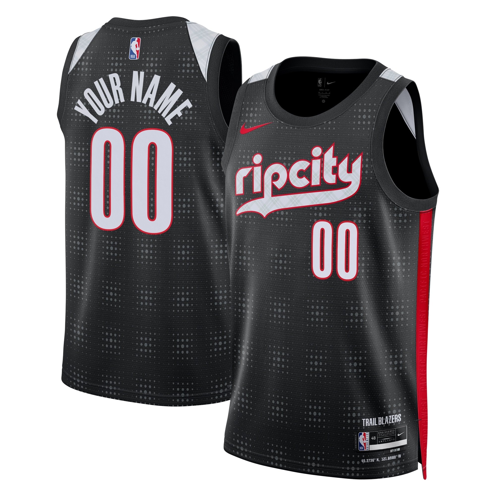 Portland Trail Blazers City Edition Swingman Jersey 2024 Custom Unisex Multicolor
