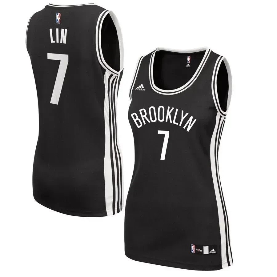Jeremy Lin Basketball Team Women's Road Jersey - Black