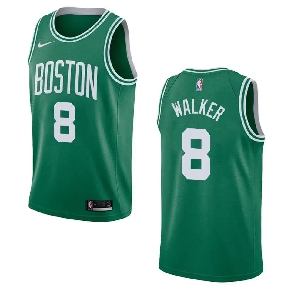 Men's Boston Celtics Kemba Walker #8 Icon Swingman Jersey Green
