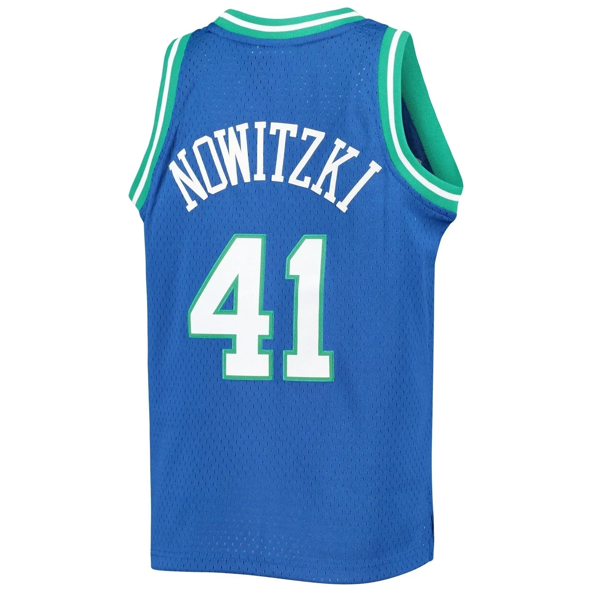 Dirk Nowitzki Dallas Mavericks Mitchell & Ness Youth 1998-99 Hardwood Classics Swingman Jersey - Blue