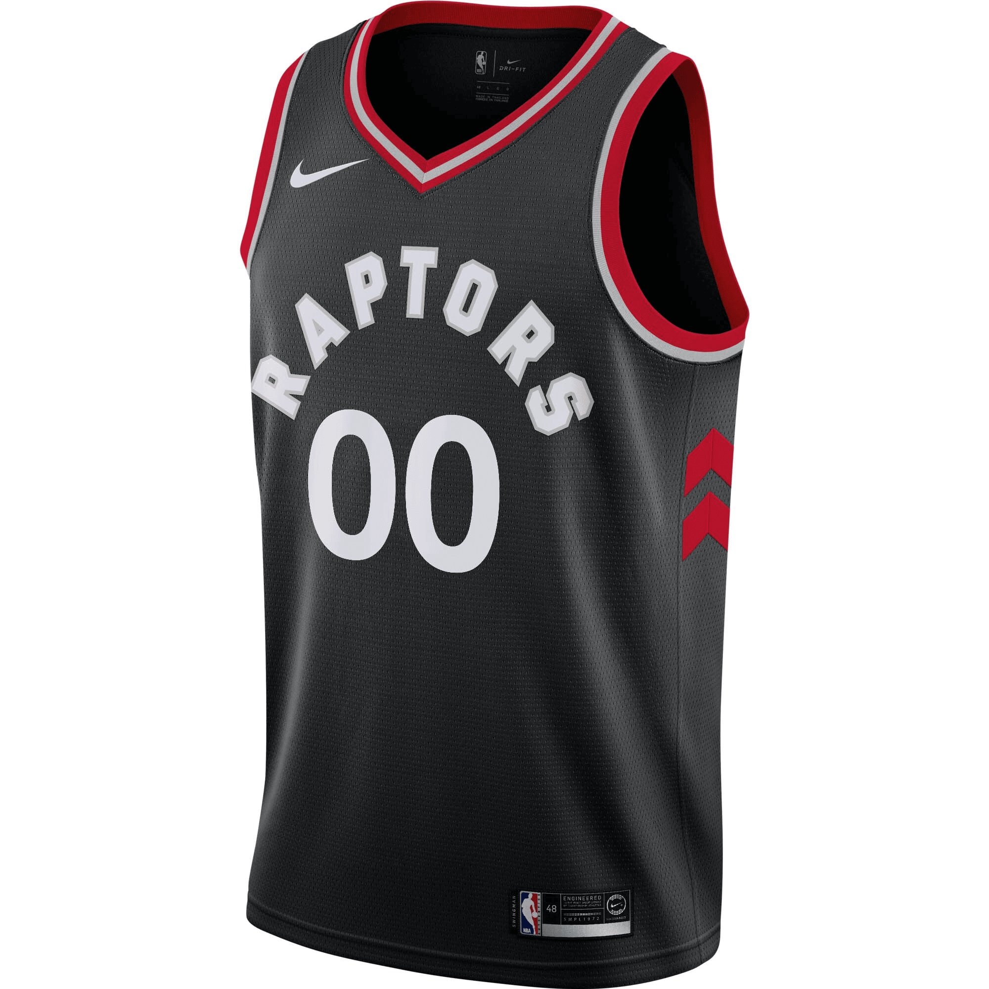 Toronto Raptors Custom Swingman Jersey Black - Statement Edition Jersey