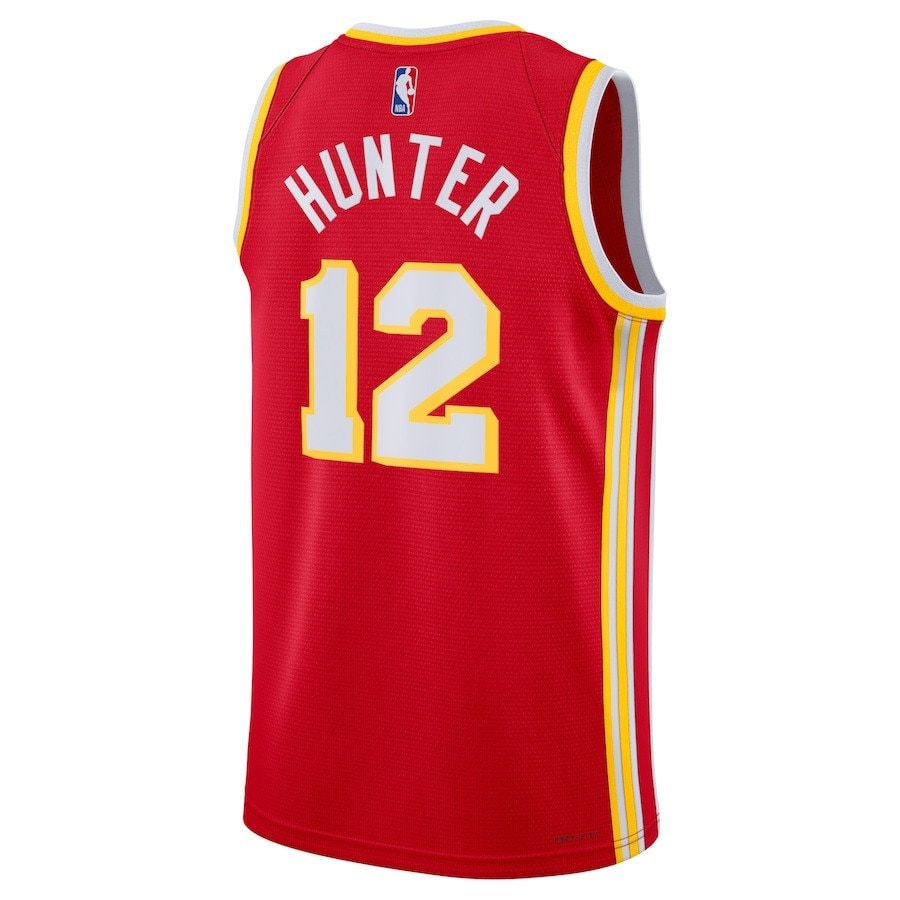 De'Andre Hunter 12 Atlanta Hawks Unisex Swingman Jersey Icon Edition Red