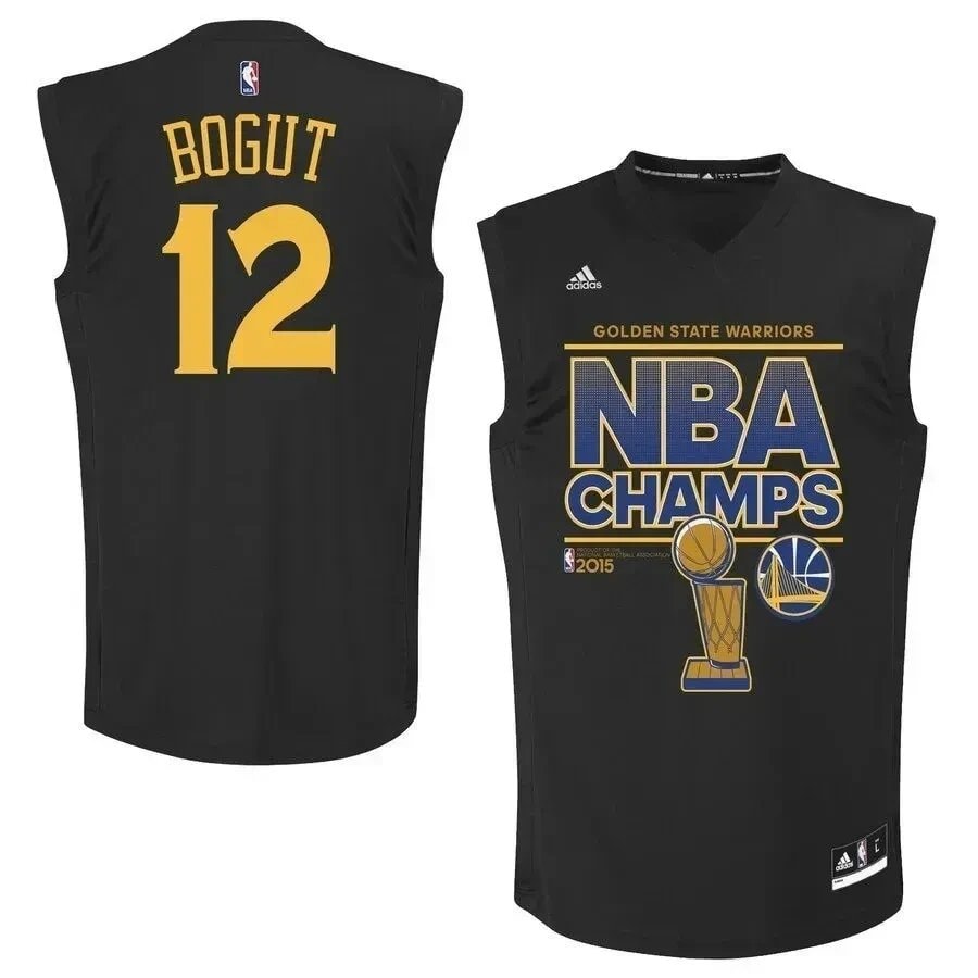 Andrew Bogut Golden State Warriors 2015 Finals Champions Jersey Black Unisex