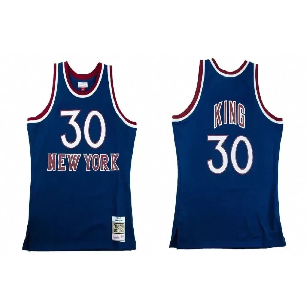 Men's New York Knicks Bernard King 30 Hardwood Classics Jersey - Multicolor Polyester