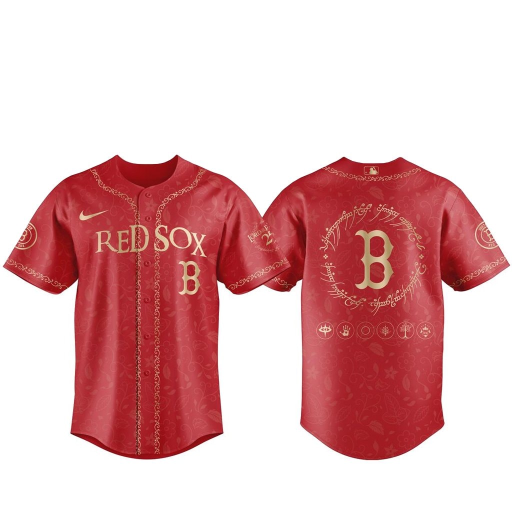 Baseball Team The Lord of The Rings 2026 Night Red Baseball Jersey