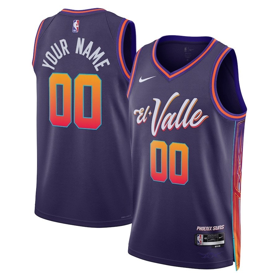 Phoenix Suns 2023/24 City Edition Swingman Custom Jersey Purple Unisex