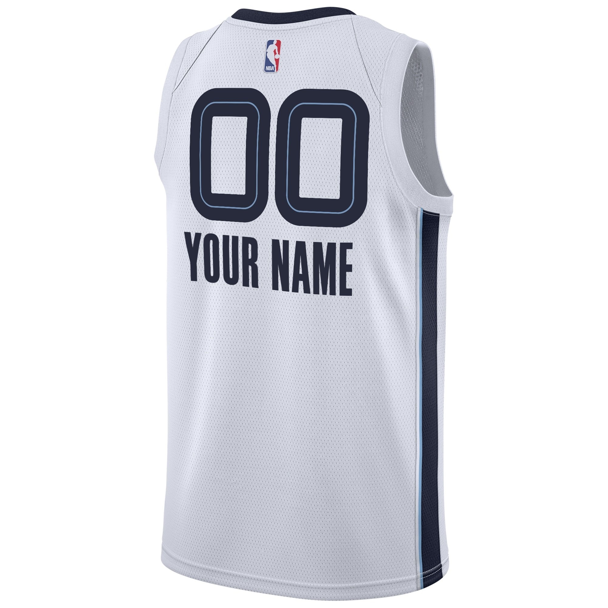 Memphis Grizzlies Association Swingman Custom Jersey Youth Unisex Multicolor