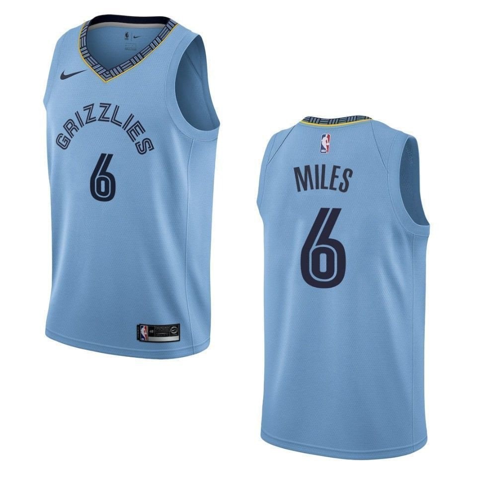 Men's Memphis Grizzlies C.J. Miles Statement Swingman Jersey Blue S-3XL