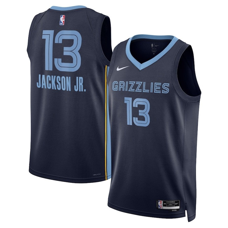 Jaren Jackson Jr. 13 Memphis Grizzlies Unisex Swingman Jersey Icon Edition Navy