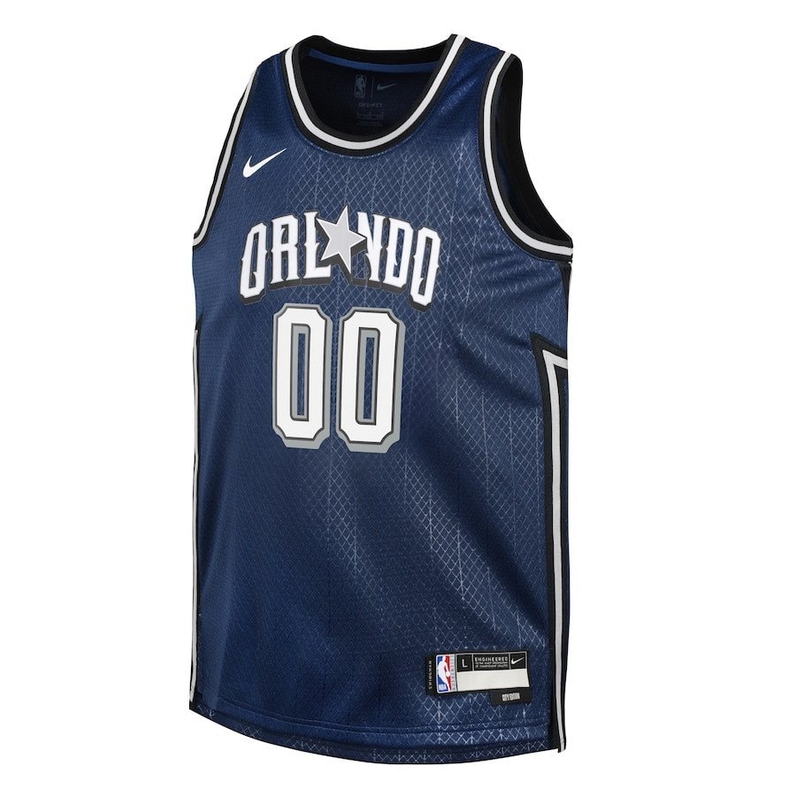 Orlando Magic 2023/24 City Edition Swingman Custom Youth Jersey Navy - Polyester