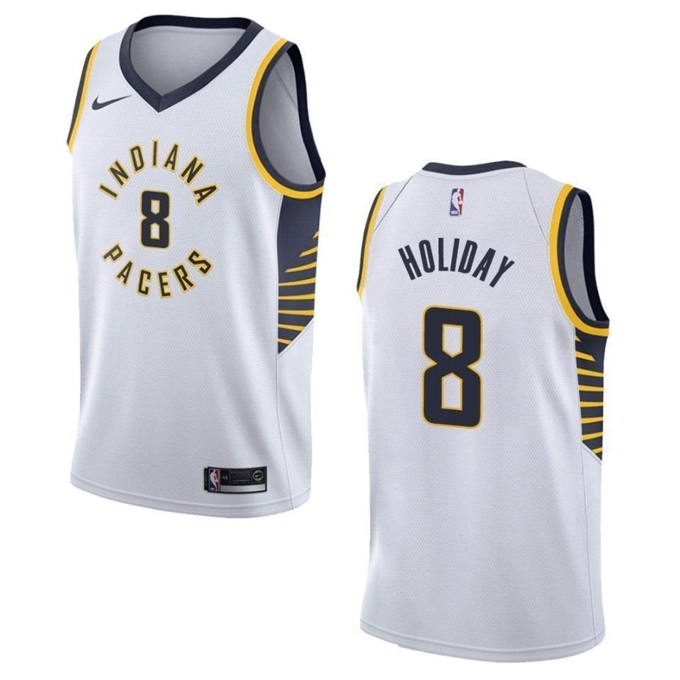 Men's Basketball Team 8 Justin Holiday Association Swingman Jersey - White