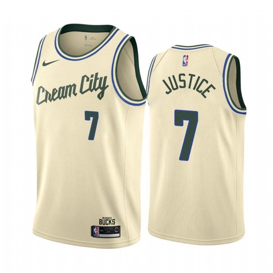 Men's Ersan Ilyasova Justice Bucks City Edition Basketball Jersey Multicolor