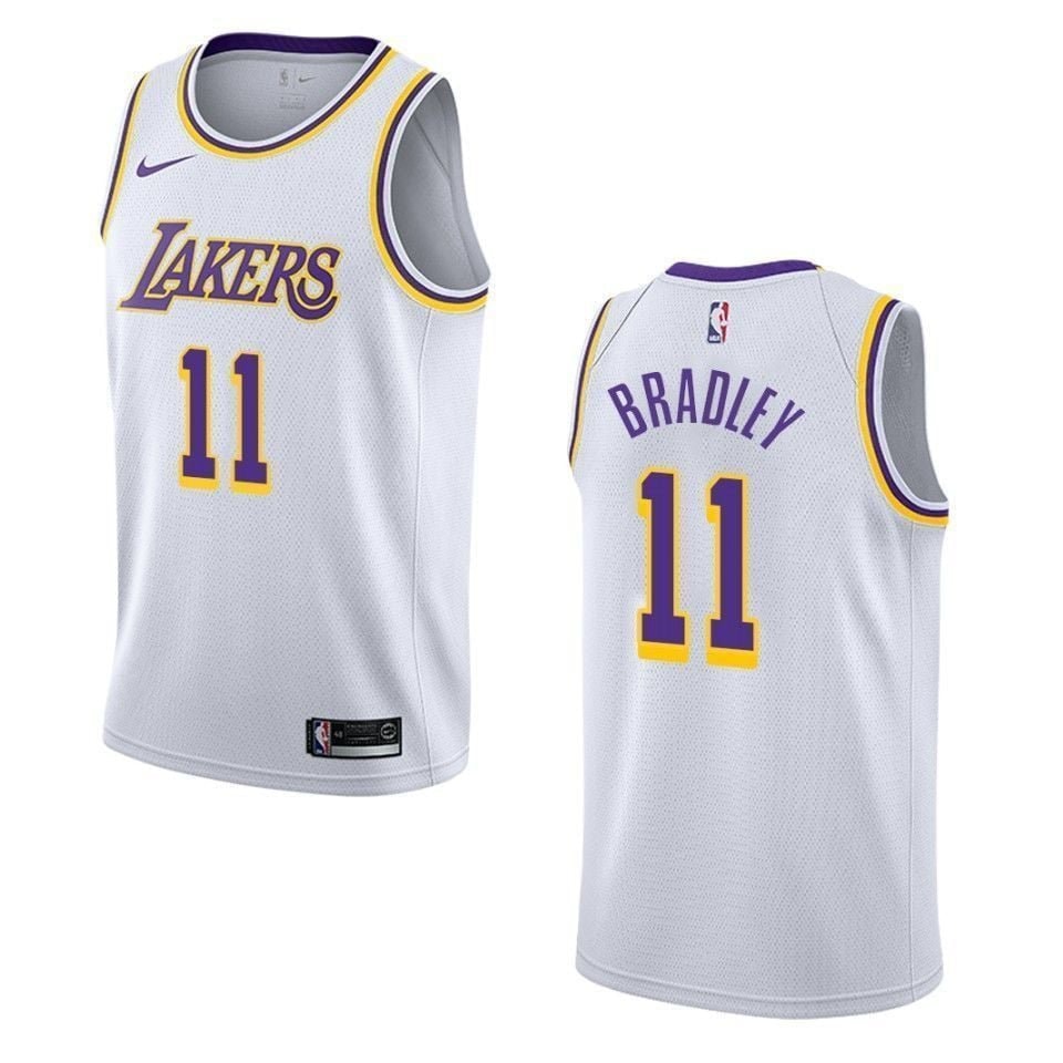 Men's Los Angeles Lakers Avery Bradley #11 Association Swingman Jersey White