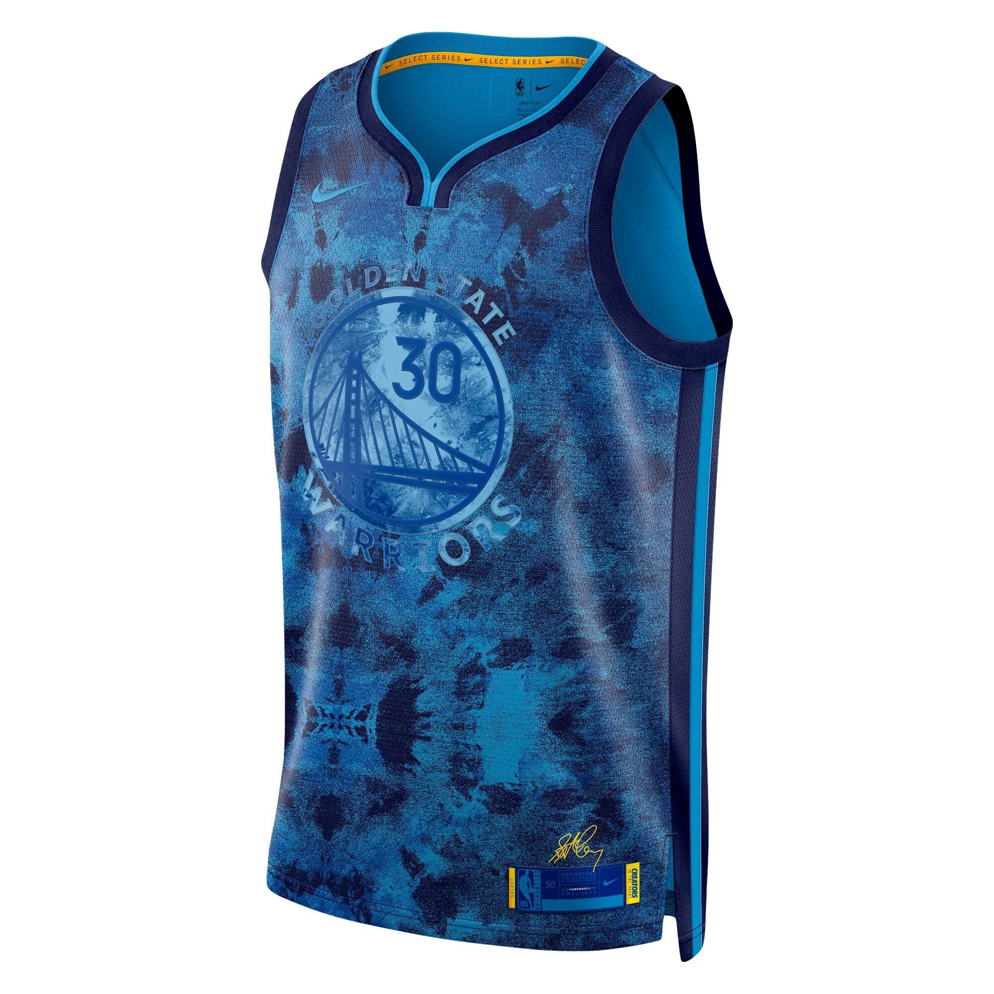 Stephen Curry 30 Golden State Warriors Unisex Select Series Swingman Jersey Multicolor