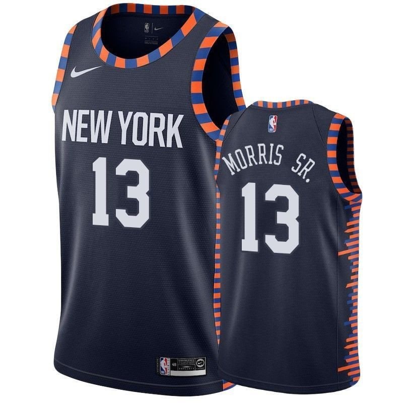 New York Knicks Marcus Morris Sr. #13 City Men's Basketball Jersey