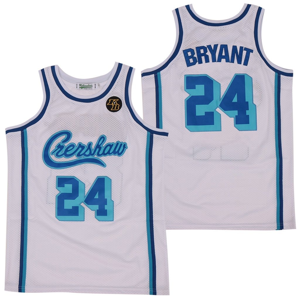 Kobe Bryant 24 Crenshaw Swingman Jersey Grey Unisex