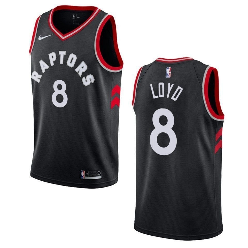 Men's Toronto Raptors 8 Jordan Loyd Statement Swingman Jersey Black