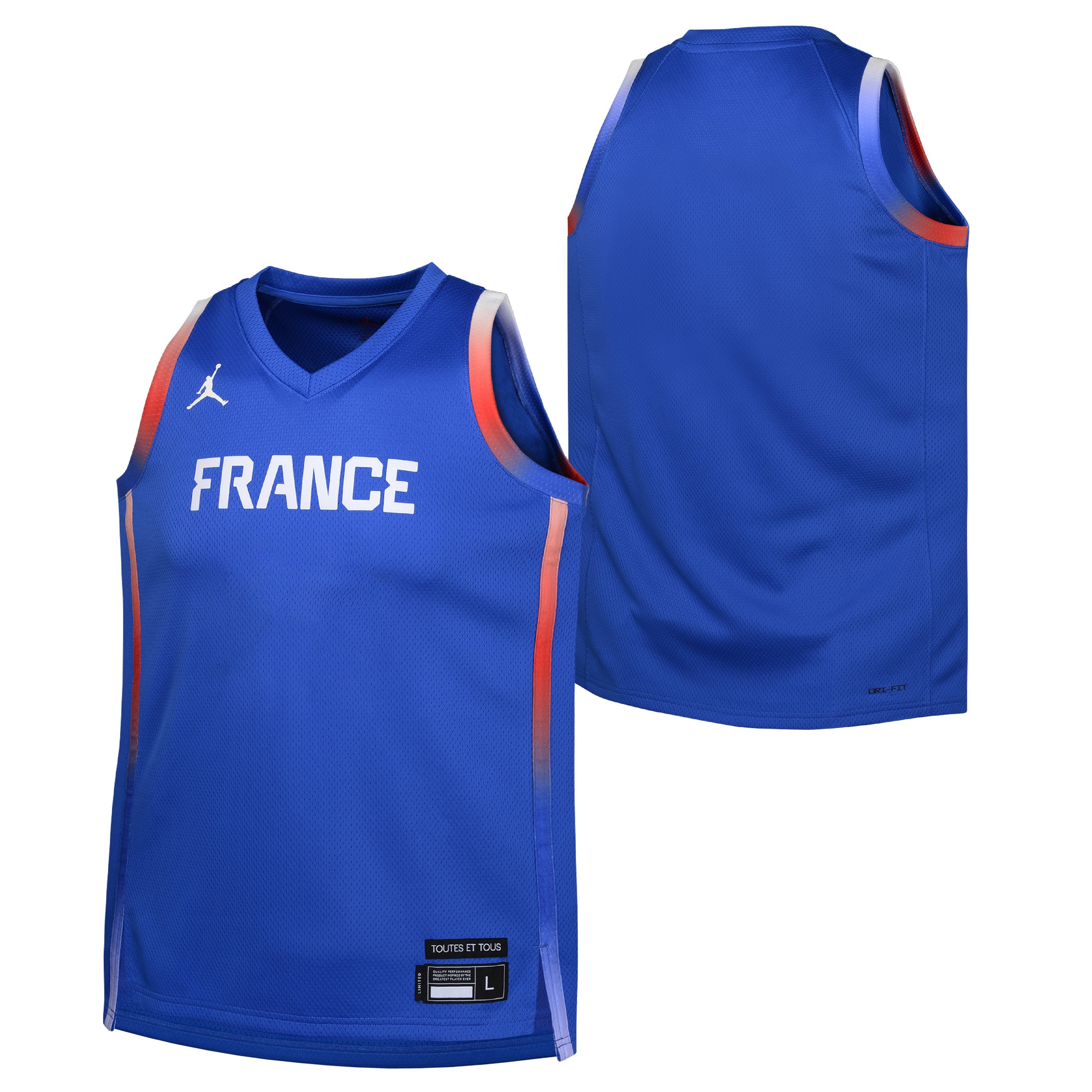 France Olympics Road Jersey Youth Multicolor S-XXL Unisex