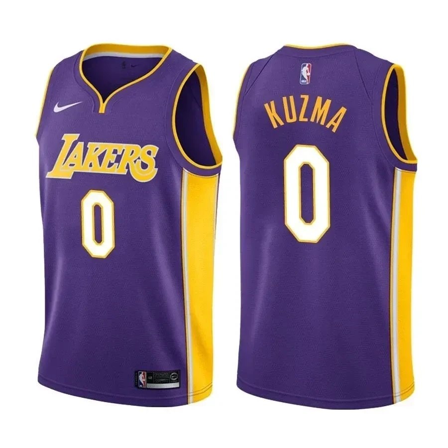 Men's Kyle Kuzma Lakers #0 Purple State Jersey 100% Polyester S-3XL