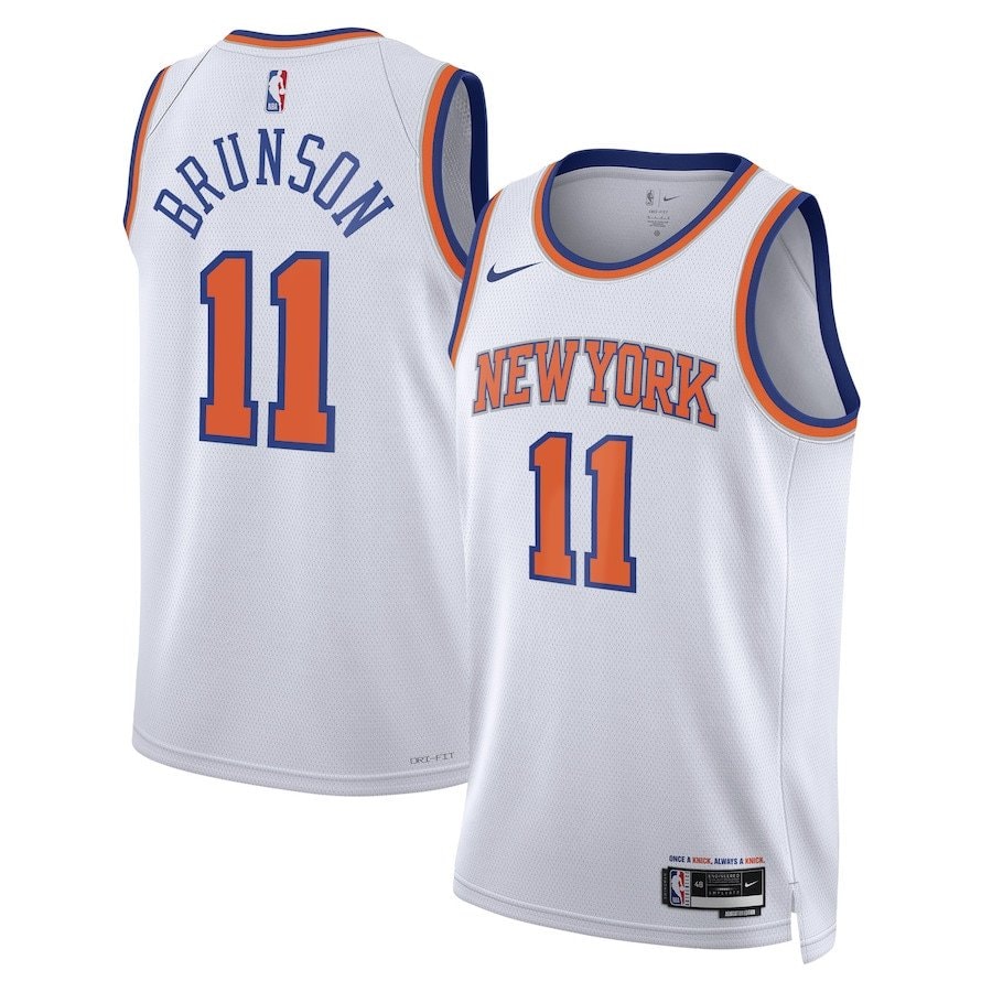 Jalen Brunson 11 New York Knicks Unisex Swingman Jersey Association Edition White