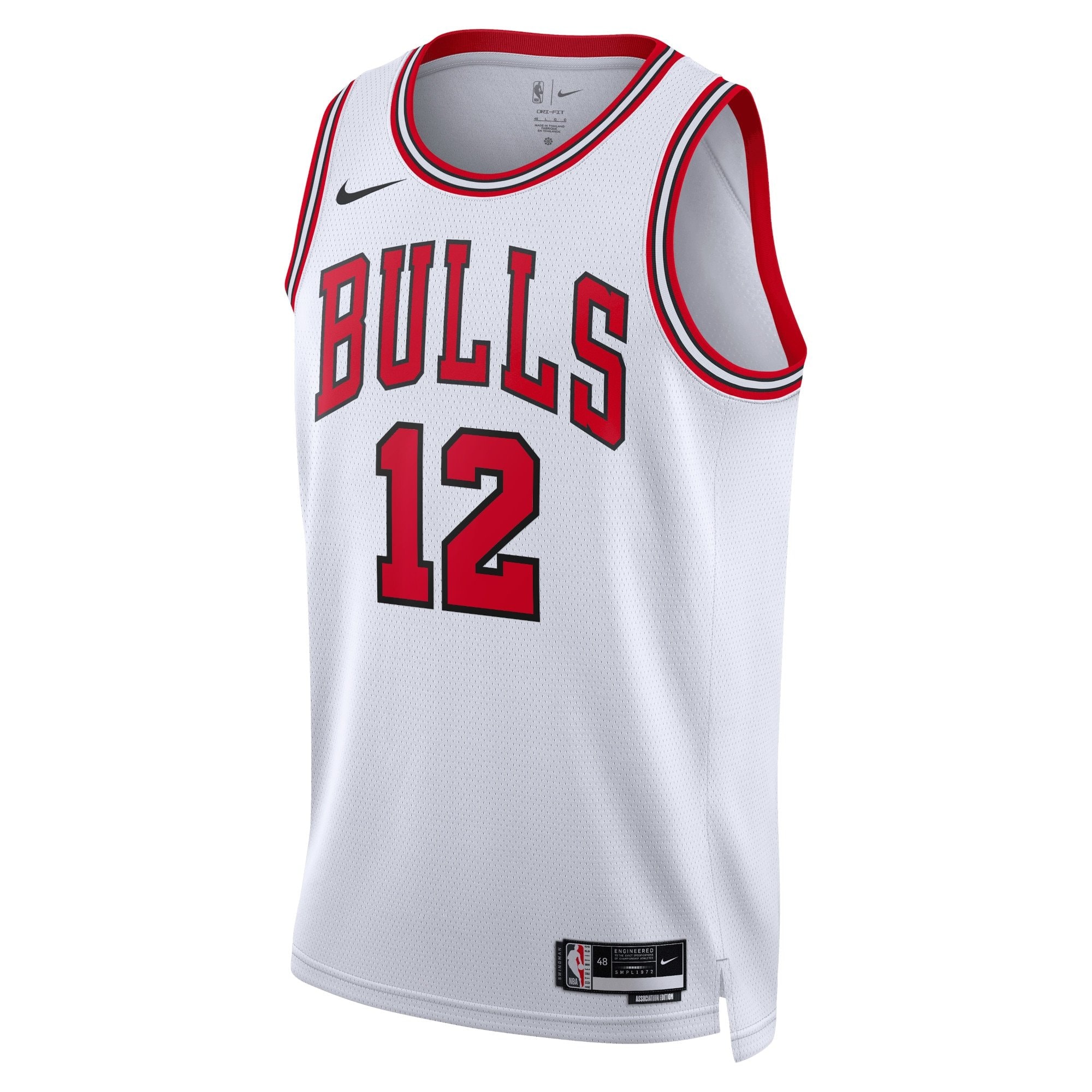 Chicago Bulls Association Edition Swingman Jersey White Ayo Dosunmu Unisex