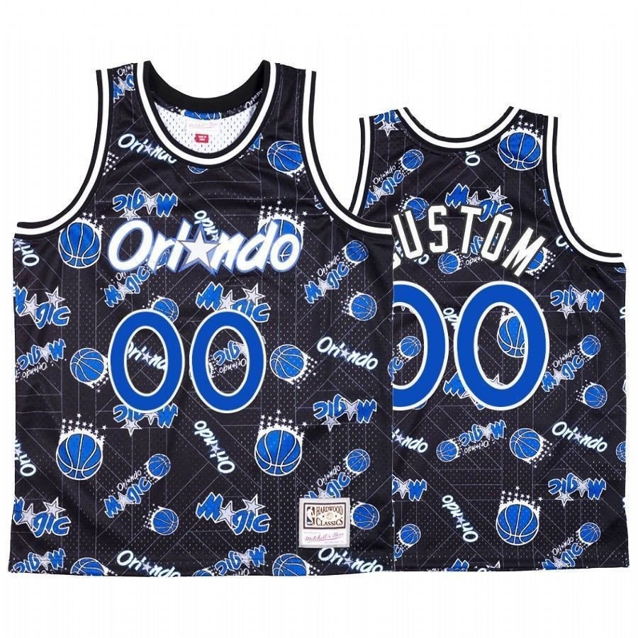 Men's Custom Orlando Magic Blue Tear Up Pack Jersey S-3XL Multicolor