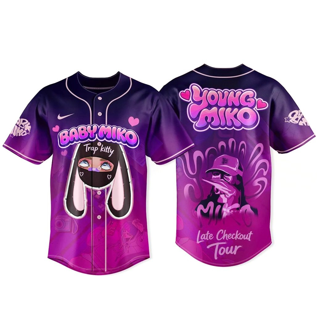 Young Baby Miko Late Checkout Tour 2026 Baseball Jersey