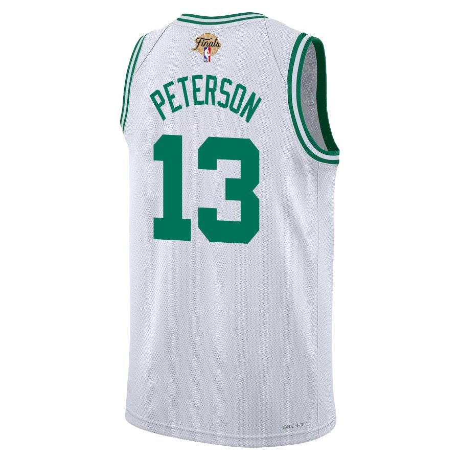 Drew Peterson 13 Boston Celtics 2024 Finals Patch Swingman Jersey Association Edition White