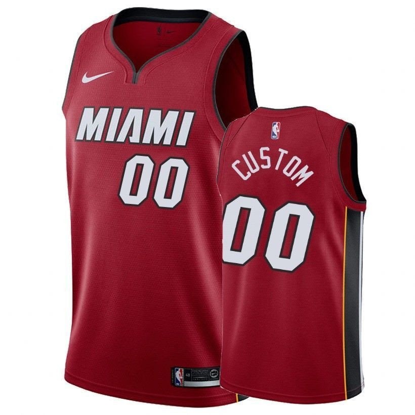 Men's Heat Custom Red Multi Color Sports Jersey S-3XL