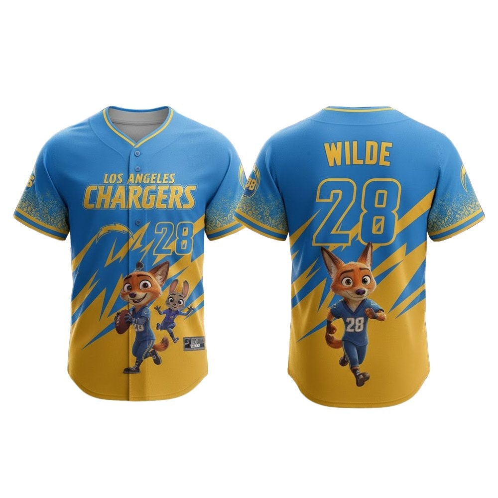Football Team Zootopia 2 Wilde Hopps Baseball Jersey 2025