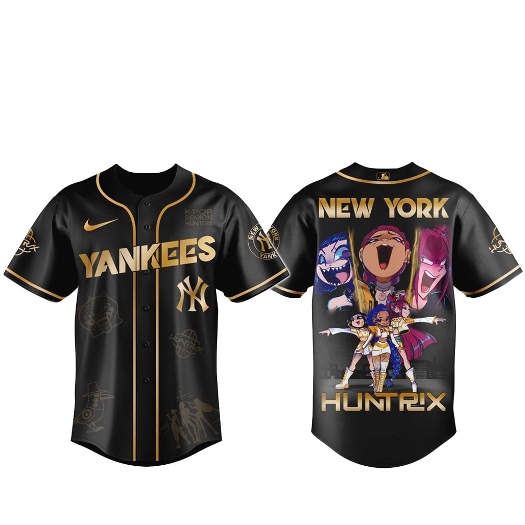 Baseball Team x Kpop Demon Hunter 2026 Golden Baseball Jersey