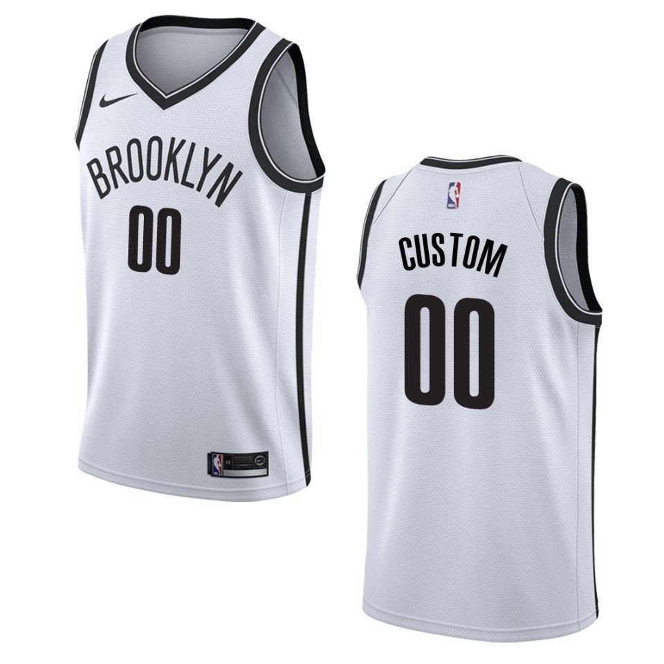 Men's Basketball Team 00 Custom Association Swingman Jersey - White